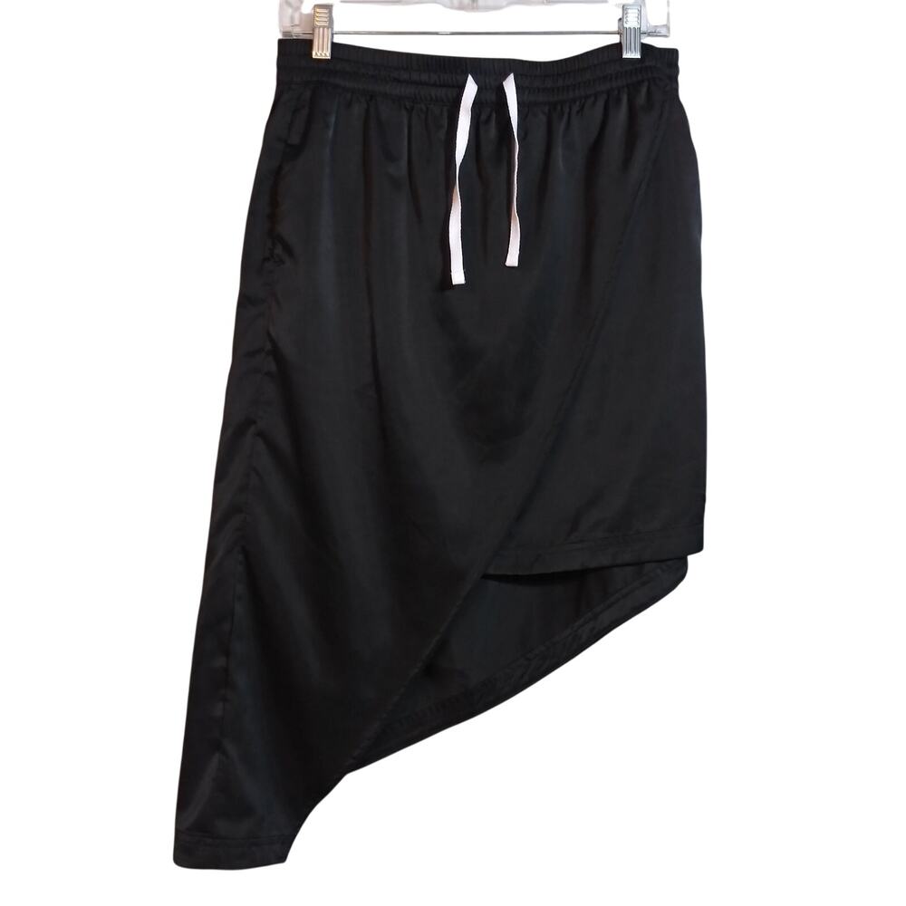Adidas Originals Asymmetrical Skirt Black Athleisure Size M